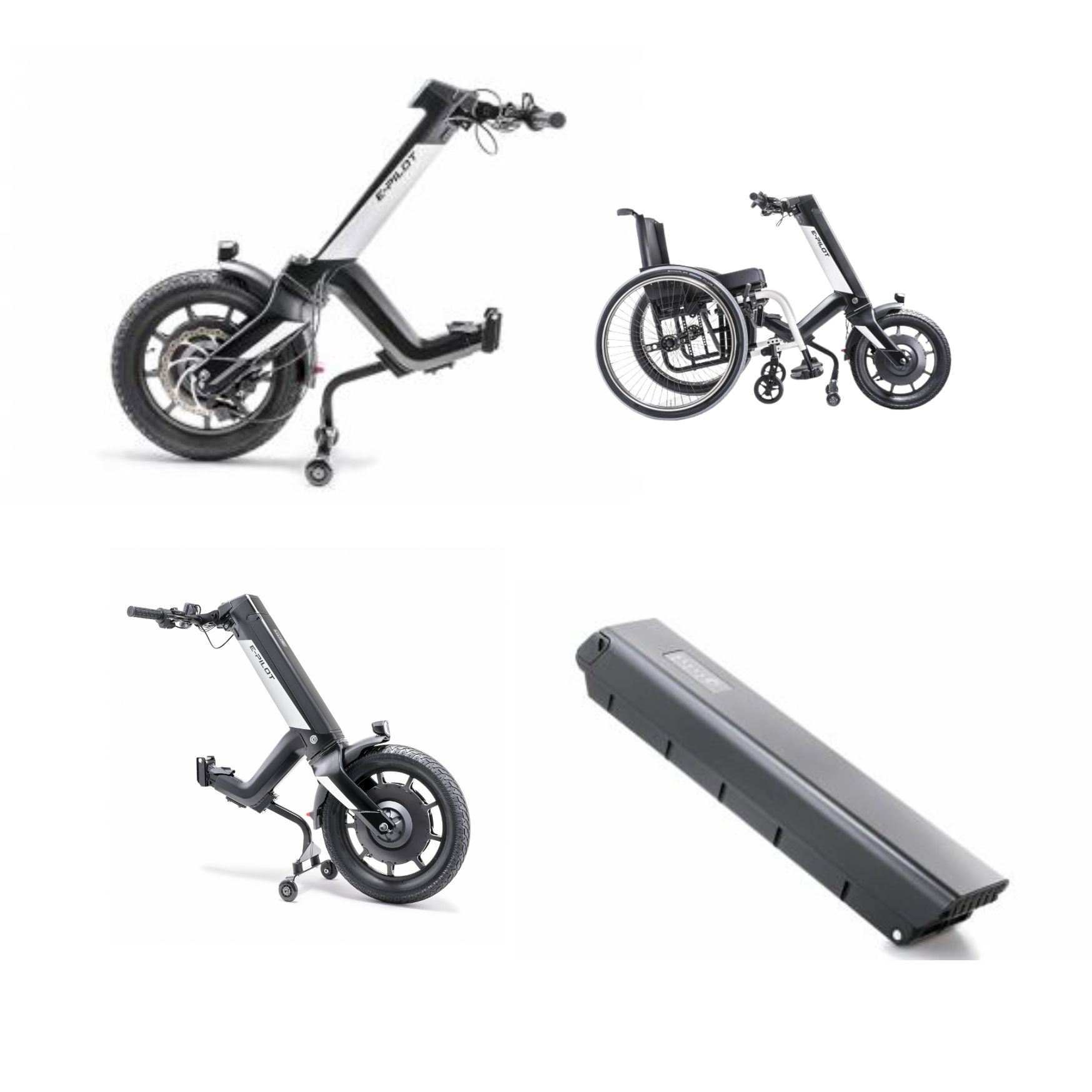 Invacare Alber e-pilot | Handbike eléctrica frontal para silla de ruedas – rueda 16″, hasta 50 km de autonomía - Imagen 3
