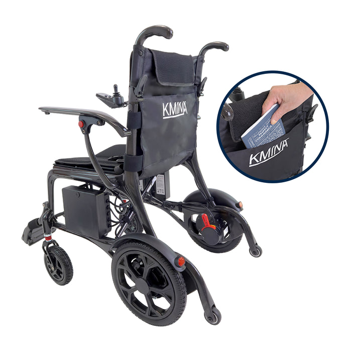 Silla de ruedas eléctrica de fibra de carbono ultraligera y plegable - Imagen 6